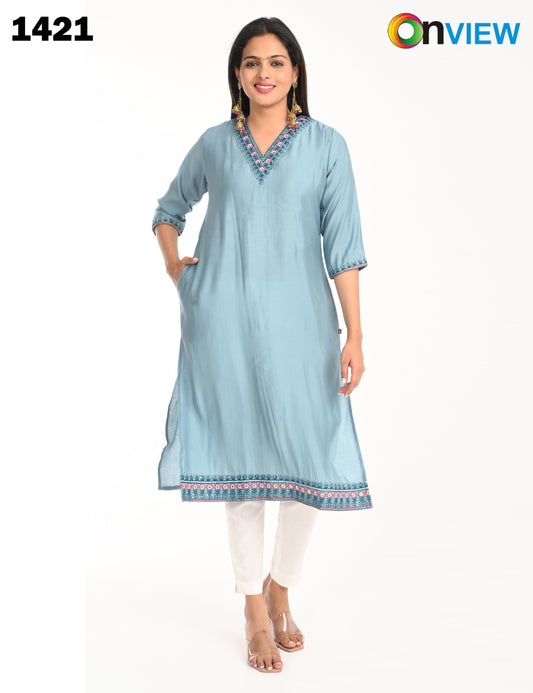 ONVIEW | 1421 | ROMAN SILK EMBROIDERY WITH BORDER