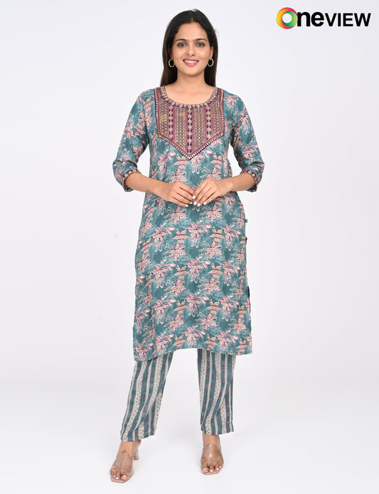 ONEVIEW | 1440 | CAPSULE 2 PIECE SET WITH EMBROIDERY