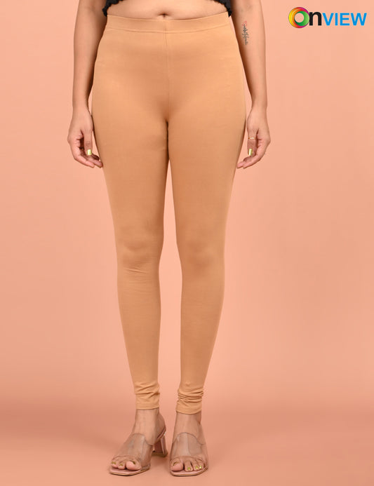 ONVIEW | 004 | Fawn Cotton Lycra Ankle Length Legging 220gsm
