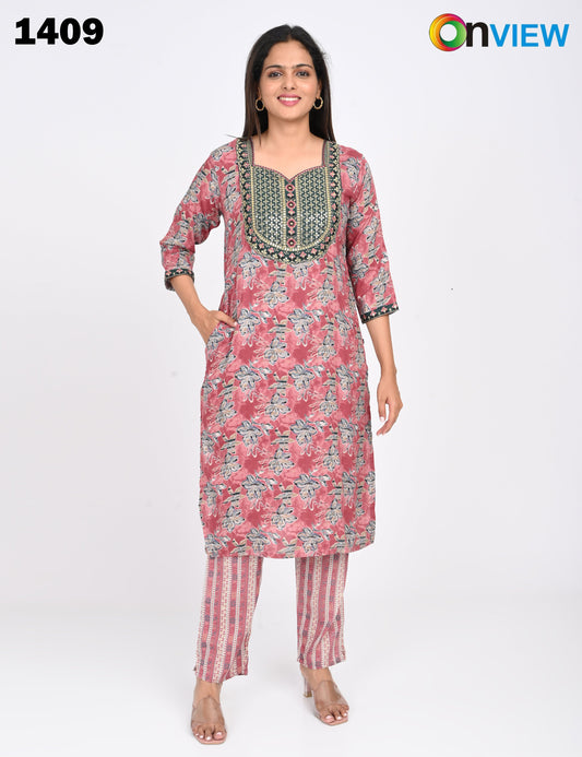 ONVIEW | 1409 | CAPSULE 2 PIECE SET WITH EMBROIDERY