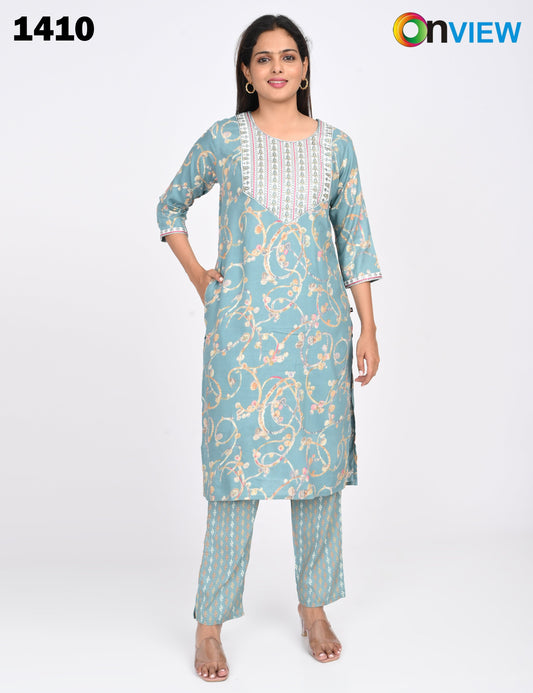 ONVIEW | 1410 | CAPSULE 2 PIECE SET WITH EMBROIDERY