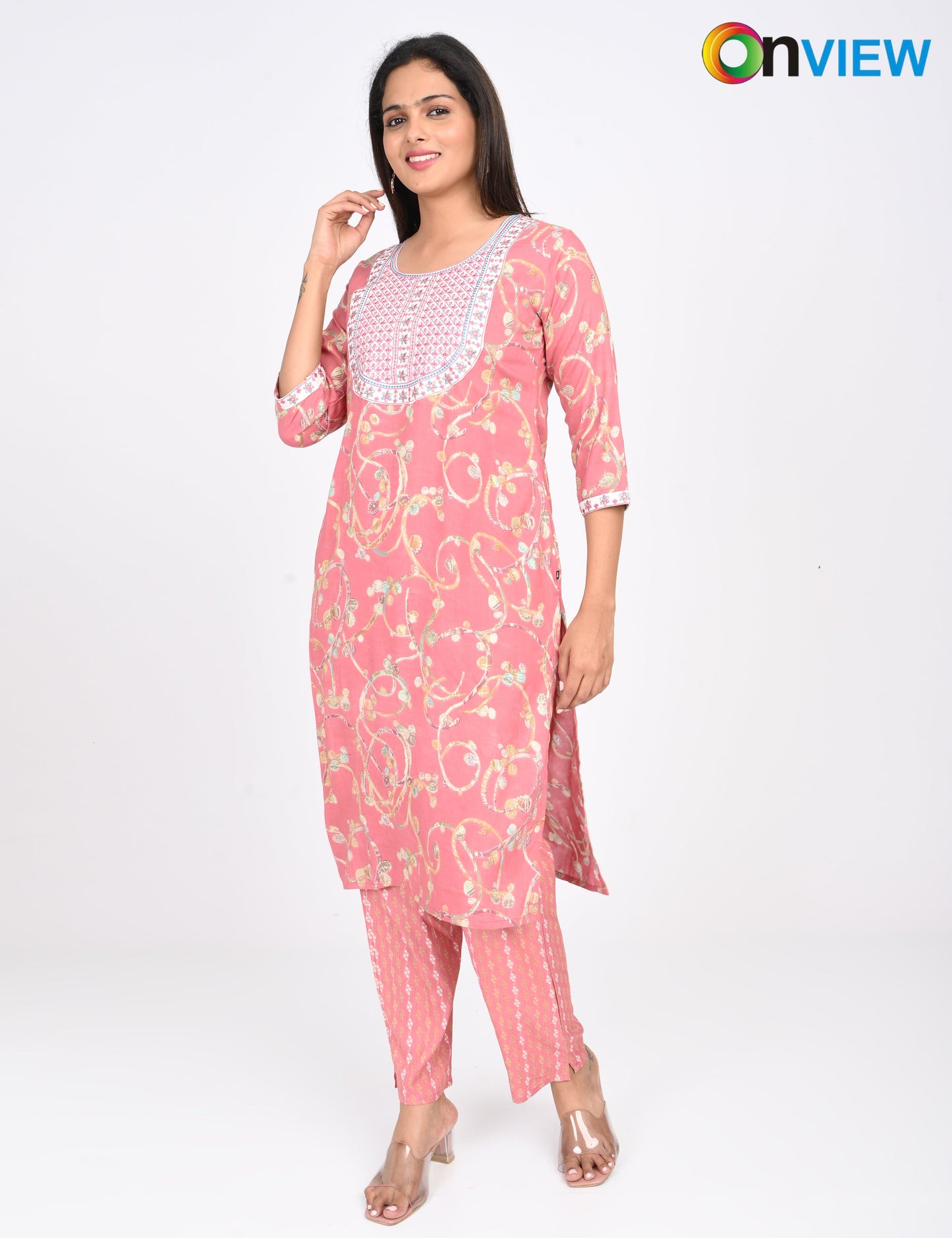 ONVIEW | 1411 | CAPSULE 2 PIECE SET WITH EMBROIDERY