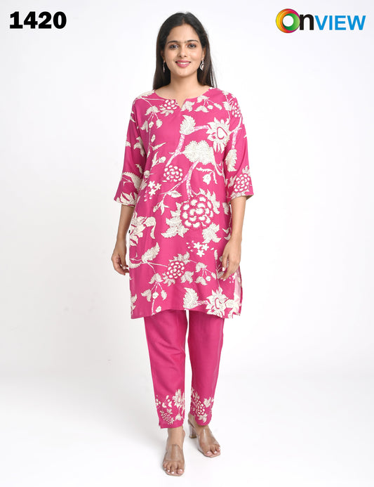 ONVIEW | 1420 | RAYON CO-ORD SET