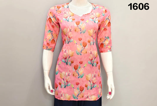 ONVIEW | 1606 | TRENDY RAYON DIGITAL PRINTED SHORT TOP