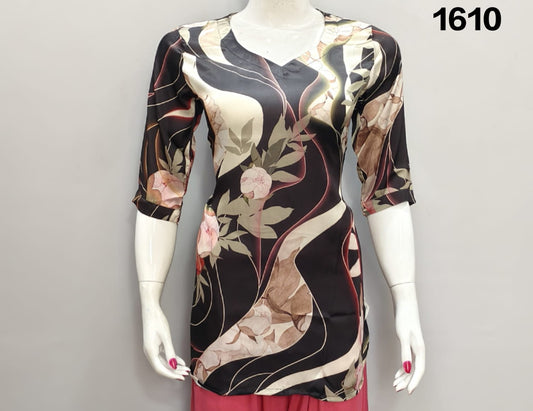 ONVIEW | 1610 | TRENDY RAYON DIGITAL PRINTED SHORT TOP