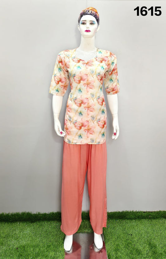 ONVIEW | 1615 | TRENDY RAYON DIGITAL PRINTED SHORT TOP