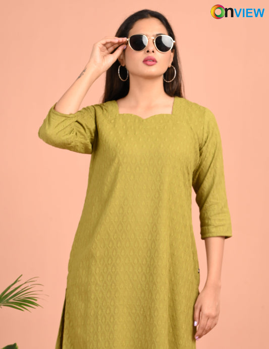 ONVIEW | 183 | CHIKANKARI DESIGN NECK