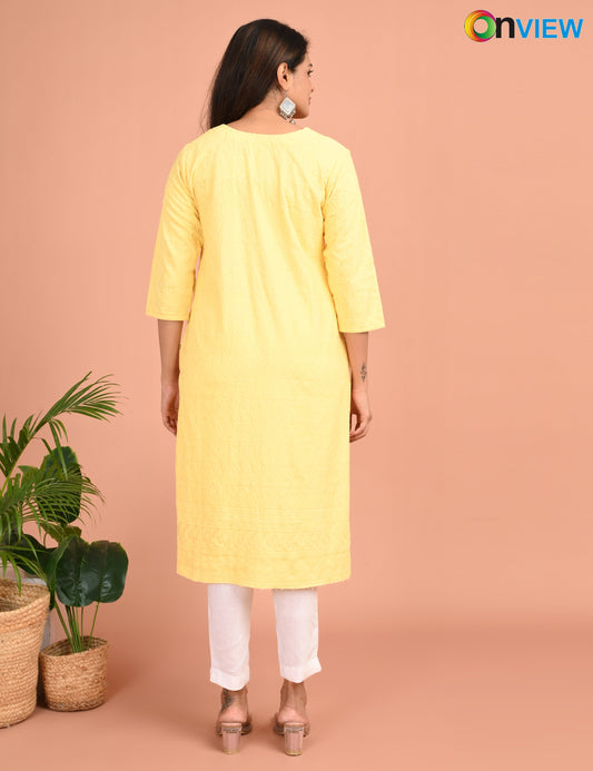 ONVIEW | 187 | CHIKANKARI DESIGN NECK