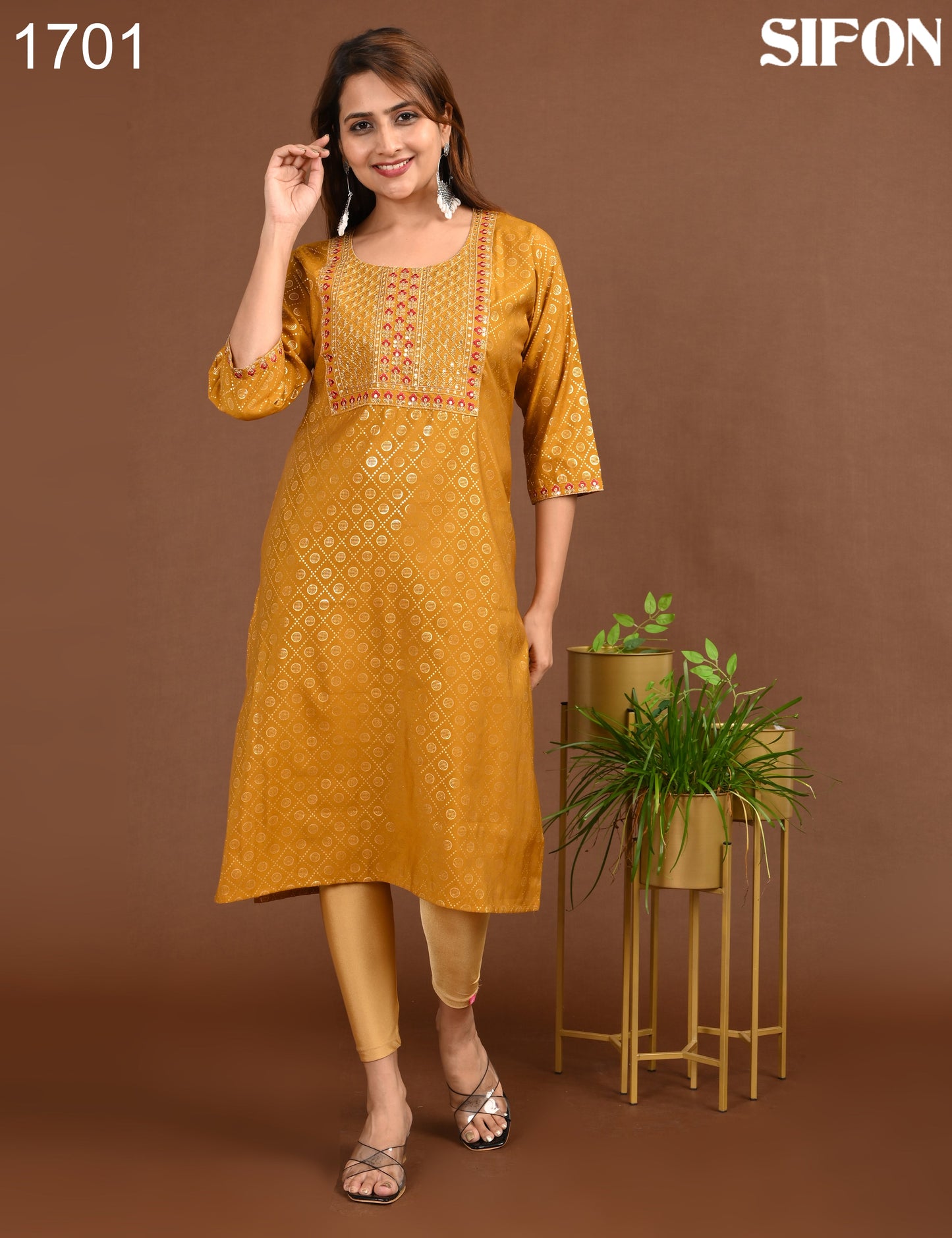 SIFON | 1701 | ROMAN SILK BIG EMBROIDERY