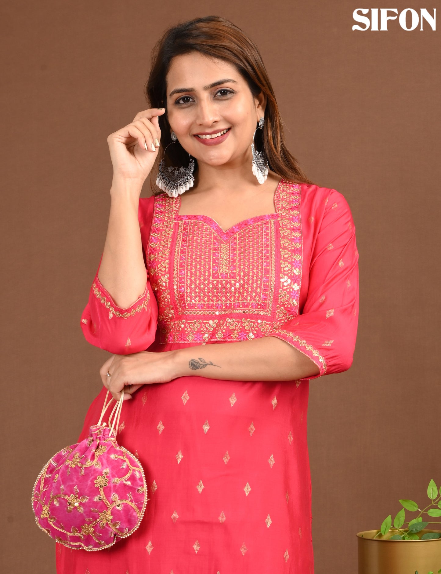 SIFON | 1703 | ROMAN SILK BIG EMBROIDERY