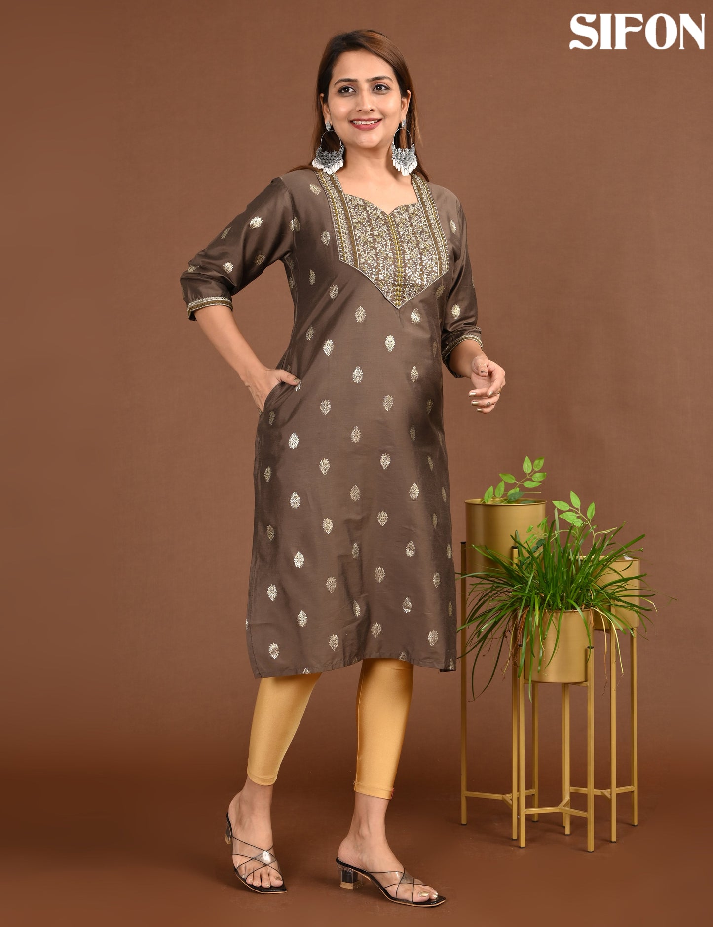 SIFON | 1706 | ROMAN SILK BIG EMROIDERY | 1706