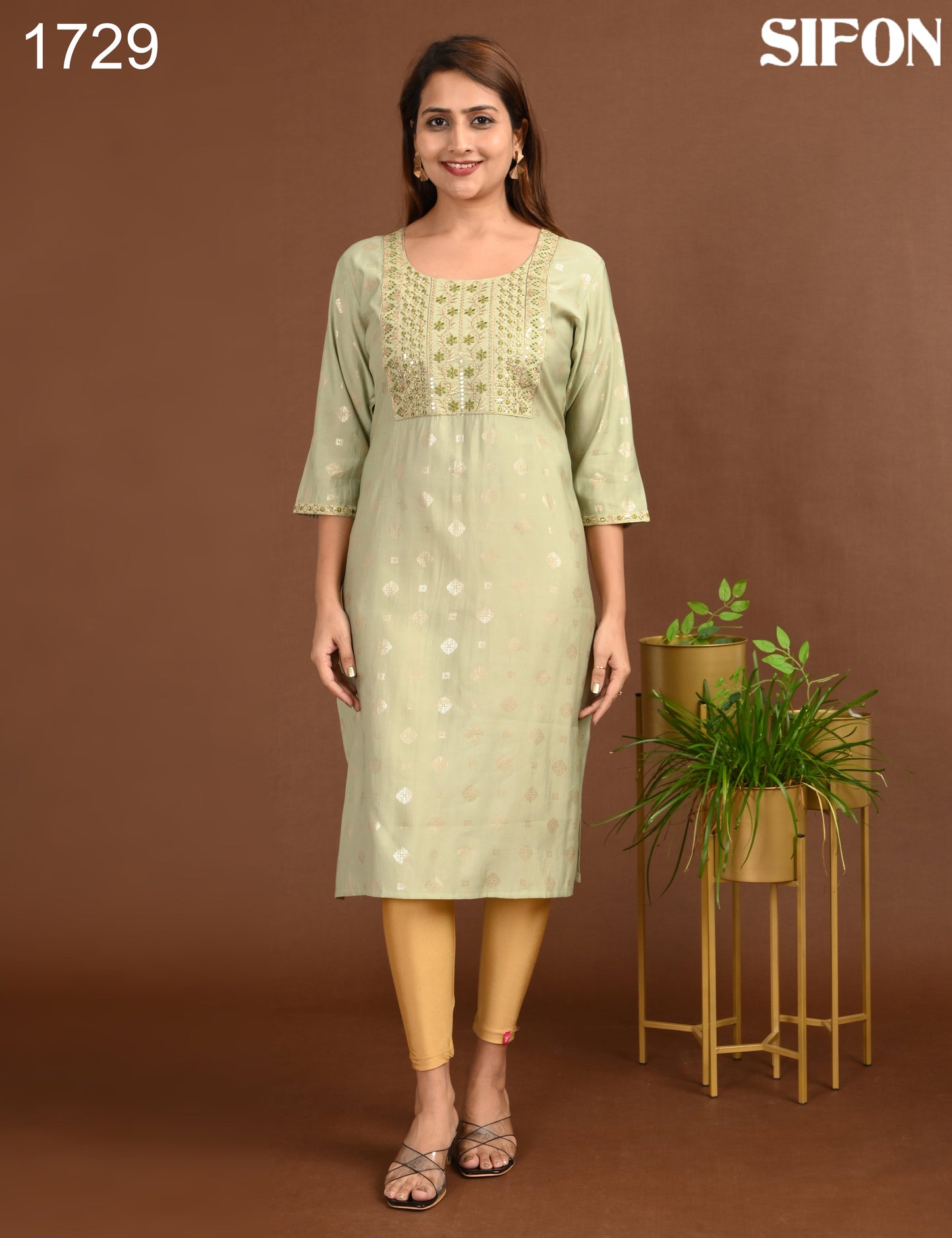 SIFON  | 1729 | ROMAN SILK BIG EMBROIDERY