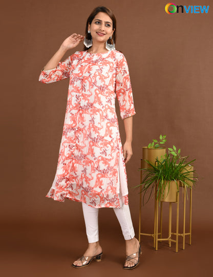 ONVIEW | 1507 | SATIN A LINE SIDE OPEN WITH LINING