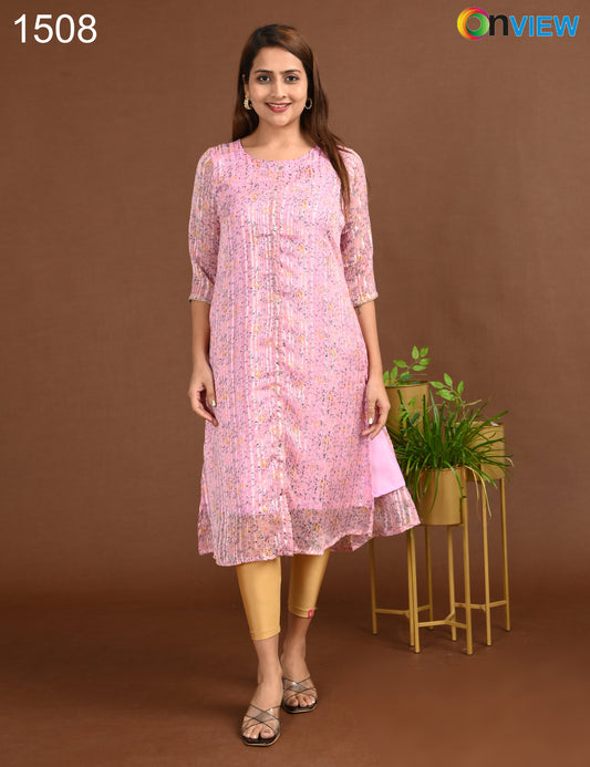 ONVIEW | 1508 | SATIN A LINE SIDE OPEN WITH LINING