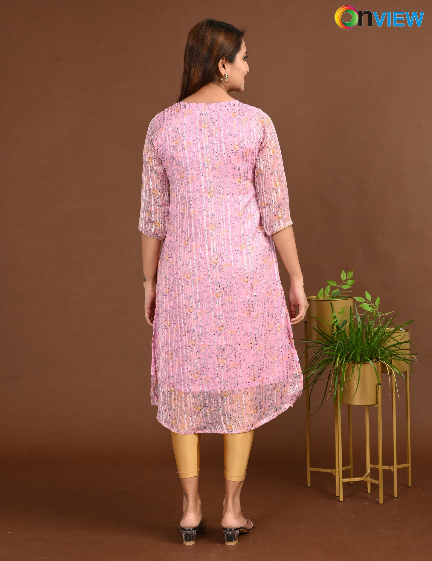 ONVIEW | 1508 | SATIN A LINE SIDE OPEN WITH LINING