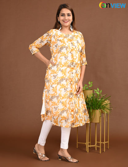 ONVIEW | 1509 | SATIN A LINE SIDE OPEN WITH LINING