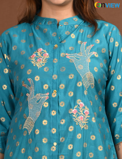 ONVIEW | 1756 | SILK A LINE SIDE OPEN WITH LINING