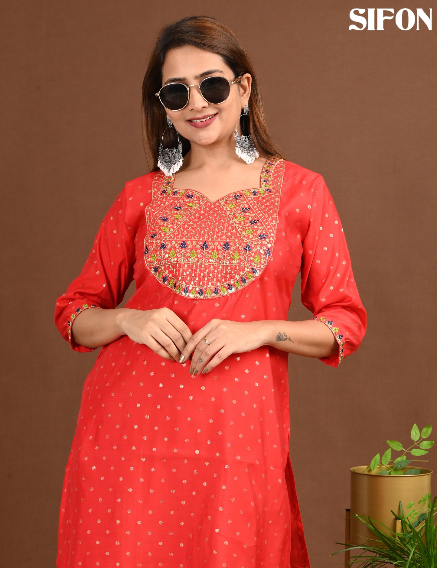 SIFON  | 1707 | ROMAN SILK BIG EMBROIDERY