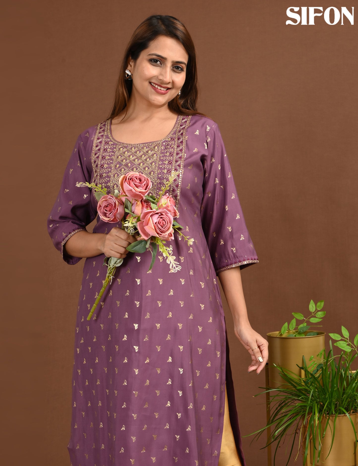 SIFON  | 1742 | ROMAN SILK BIG EMBROIDERY